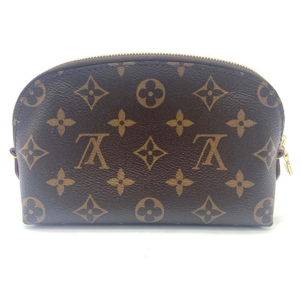 LOUIS VUITTON Authentic Brown Monogram Canvas Pochette Pouch - Picture 2 of 8